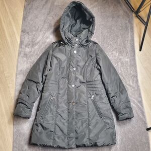 Java By Santa Fe Winter Coat Womans Medium Black Polyester Warm Puffet